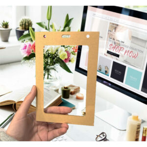 PORTE-BADGE CARTON A6 2 FENETRES