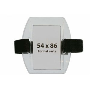 BRASSARD PORTE-BADGE VERTICAL OU HORIZONTAL